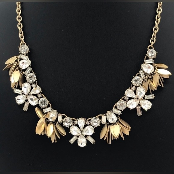 J. Crew Factory Crystal Bouquet Necklace - Picture 3 of 9